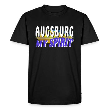 AUGSBOURG MON - T-shirt Premium bio Homme - noir - Devant - Nico (187cm)