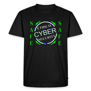 Cybersécurité éthique SAFE - T-shirt Premium bio Homme - noir - Devant - Nico (187cm)