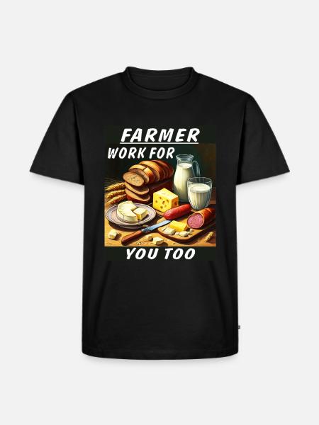 TRAVAILLER POUR VOUS AUSSI - T-shirt Premium bio Homme - noir