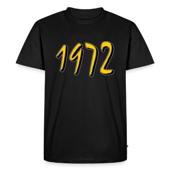 BIRTHDAY YEAR 1972 - Men's Premium Organic T-Shirt - black - Front - Nico (187cm)