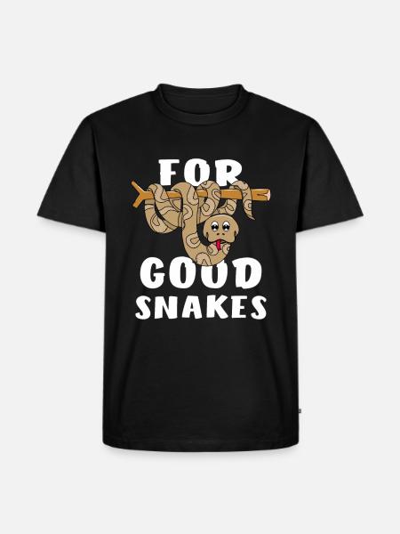 FOR GOOD SNAKES - Men's Premium Organic T-Shirt - black