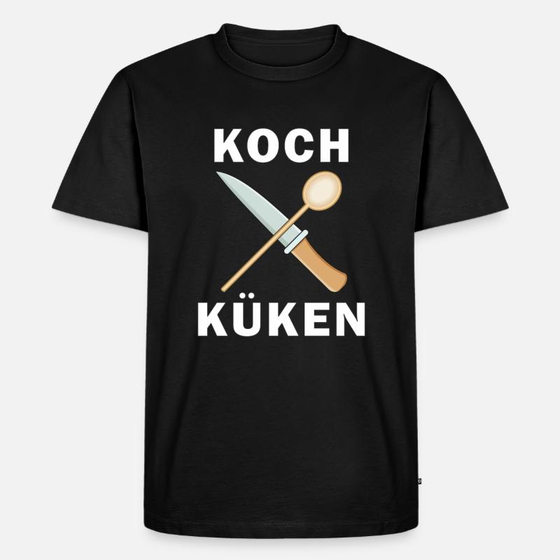 KOCH KÜKEN - Männer Premium Bio T-Shirt - Schwarz