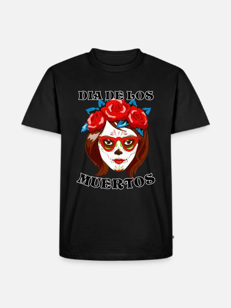 DIA DE LOS MUERTOS - Men's Premium Organic T-Shirt - black