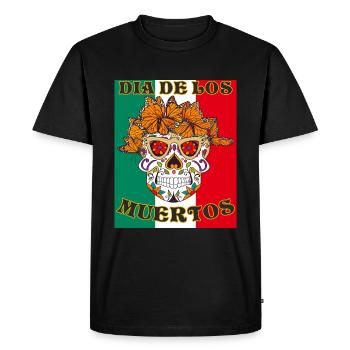 DIA DE LOS MUERTOS - T-shirt Premium bio Homme - noir - Devant - Nico (187cm)