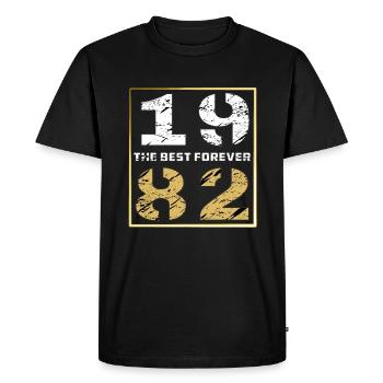 LE MEILLEUR POUR TOUJOURS 1982 - T-shirt Premium bio Homme - noir - Devant - Nico (187cm)