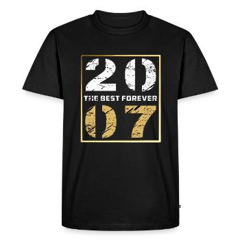 LE MEILLEUR POUR TOUJOURS 2007 - T-shirt Premium bio Homme - noir - Devant - Nico (187cm)