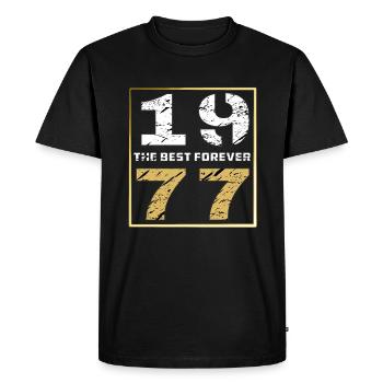 LE MEILLEUR POUR TOUJOURS 1977 - T-shirt Premium bio Homme - noir - Devant - Nico (187cm)