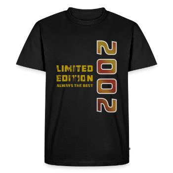 ANNÉE 2002 - T-shirt Premium bio Homme - noir - Devant - Nico (187cm)