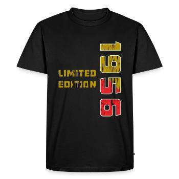 YEAR 1956 - Men's Premium Organic T-Shirt - black - Front - Nico (187cm)
