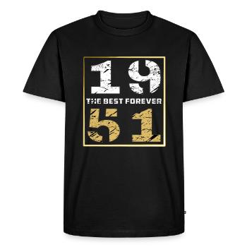 LE MEILLEUR POUR TOUJOURS 1951 - T-shirt Premium bio Homme - noir - Devant - Nico (187cm)