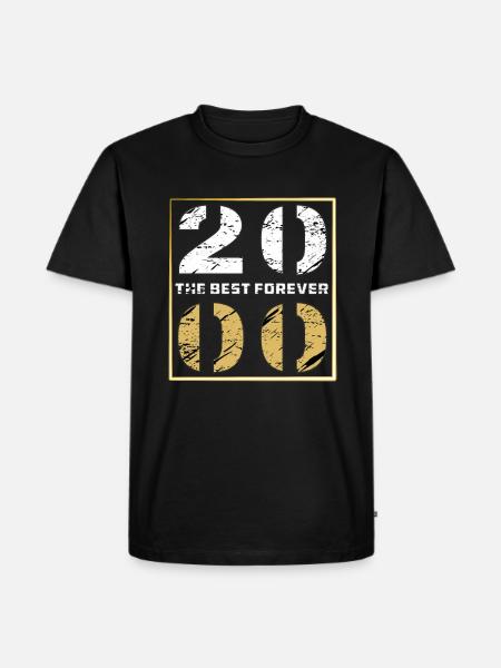 THE BEST FOREVER 2000 - Men's Premium Organic T-Shirt - black