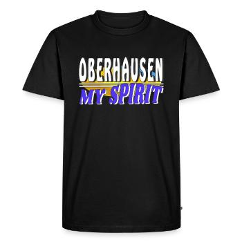 OBERHAUSEN MY SPIRIT - Men's Premium Organic T-Shirt - black - Front - Nico (187cm)