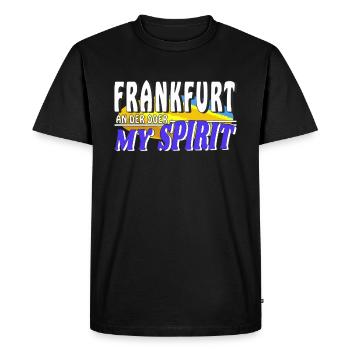 FRANKFURT AN DER ODER MY SPIRIT - Men's Premium Organic T-Shirt - black - Front - Nico (187cm)