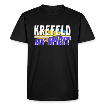 KREFELD MON - T-shirt Premium bio Homme - noir - Devant - Nico (187cm)