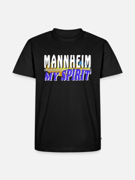 MANNHEIM MY SPIRIT - Men's Premium Organic T-Shirt - black