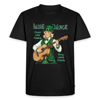 IRISH DANCE - Men's Premium Organic T-Shirt - black - Front - Nico (187cm)