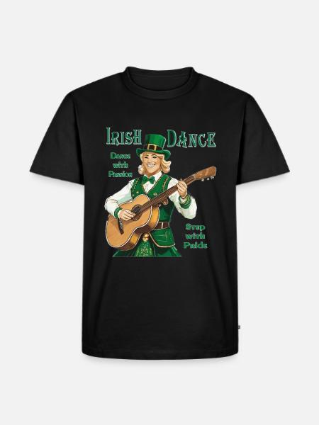 IRISH DANCE - Männer Premium Bio T-Shirt - Schwarz