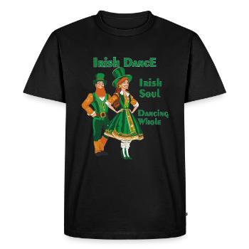 IRISH DANCE IRISH SOUL DANCING WHOLE - Men's Premium Organic T-Shirt - black - Front - Nico (187cm)