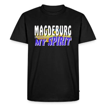 MAGDEBOURG MON - T-shirt Premium bio Homme - noir - Devant - Nico (187cm)
