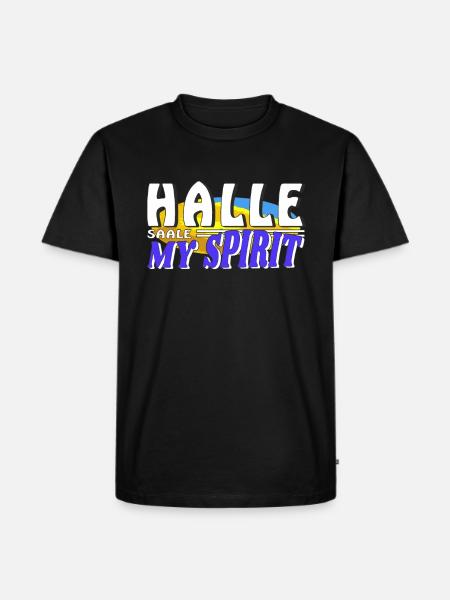 HALLE SAALE MON - T-shirt Premium bio Homme - noir