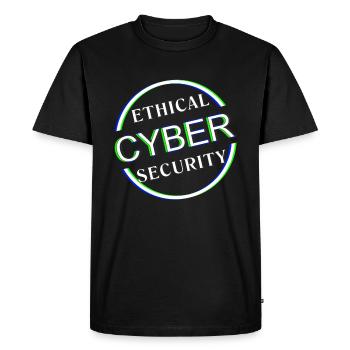 Ethical Cyber Security - Men's Premium Organic T-Shirt - black - Front - Nico (187cm)