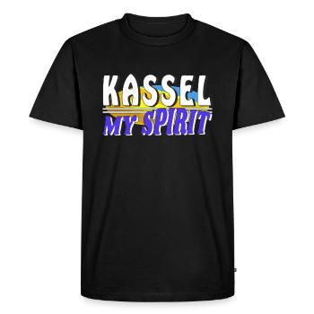KASSEL MON - T-shirt Premium bio Homme - noir - Devant - Nico (187cm)