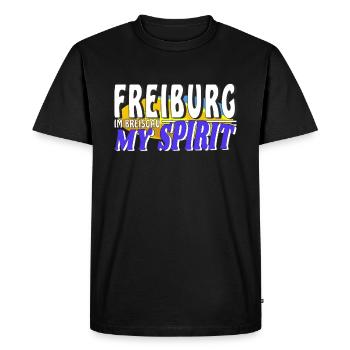 FREIBURG IM BREISGAU MY SPIRIT - Men's Premium Organic T-Shirt - black - Front - Nico (187cm)