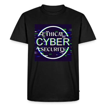 Ethical Cyber Security - Men's Premium Organic T-Shirt - black - Front - Nico (187cm)