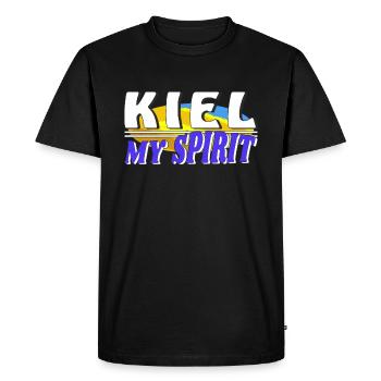 KIEL MON - T-shirt Premium bio Homme - noir - Devant - Nico (187cm)