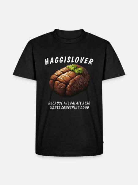 HAGGISLOVER - Men's Premium Organic T-Shirt - black