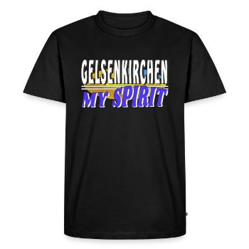 GELSENKIRCHEN MON - T-shirt Premium bio Homme - noir - Devant - Nico (187cm)