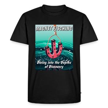 MAGNETFISCHING Diving into the Depths of Disco - Men's Premium Organic T-Shirt - black - Front - Nico (187cm)