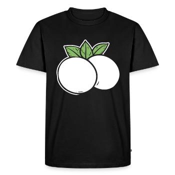 mozzarella - T-shirt Premium bio Homme - noir - Devant - Nico (187cm)