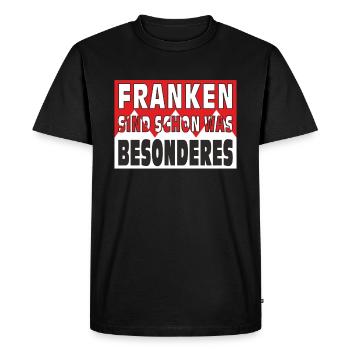 FRANCONIANS ARE SOMETHING SPECIAL - Men's Premium Organic T-Shirt - black - Front - Nico (187cm)