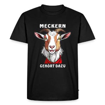 LES GROGNEMENTS DE CHÈVRE EN FONT PARTIE - T-shirt Premium bio Homme - noir - Devant - Nico (187cm)