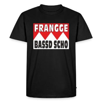 FRANGGE BASSD SCHO - T-shirt Premium bio Homme - noir - Devant - Nico (187cm)