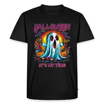 HALLOWEEN IT'S MY TIME - Men's Premium Organic T-Shirt - black - Front - Nico (187cm)