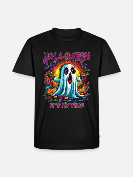 HALLOWEEN IT'S MY TIME - Men's Premium Organic T-Shirt - black