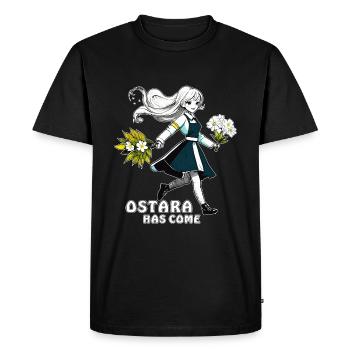 FEMME FLEURS OSTARA EST VENU - T-shirt Premium bio Homme - noir - Devant - Nico (187cm)
