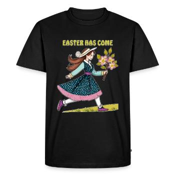 KIND EASTER HAS COME - Men's Premium Organic T-Shirt - black - Front - Nico (187cm)