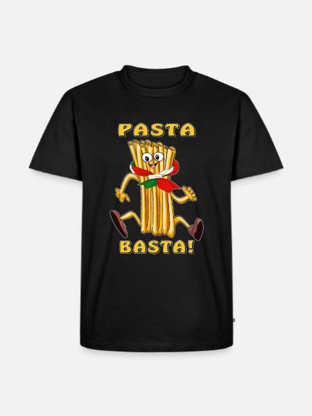 PASTA BASTA - Men's Premium Organic T-Shirt - black