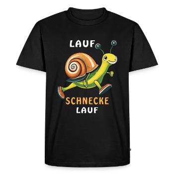 BARREL AUGER RUN - Men's Premium Organic T-Shirt - black - Front - Nico (187cm)