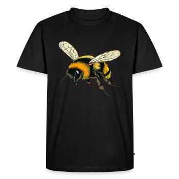 BOURDONS - T-shirt Premium bio Homme - noir - Devant - Nico (187cm)