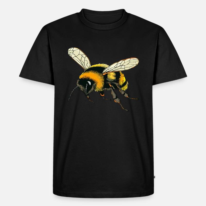 HUMMELN - Männer Premium Bio T-Shirt - Schwarz