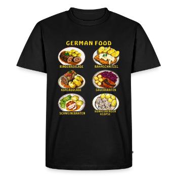 CUISINE ALLEMANDE - T-shirt Premium bio Homme - noir - Devant - Nico (187cm)