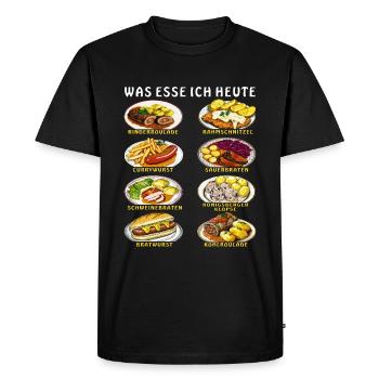 WHAT AM I GOING TO EAT TODAY? - Men's Premium Organic T-Shirt - black - Front - Nico (187cm)