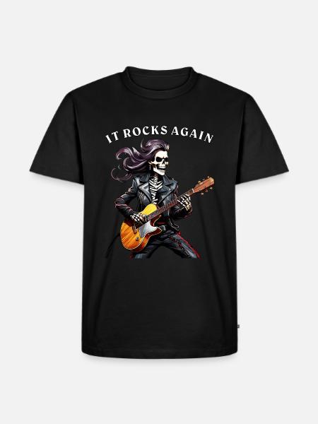 MUSICIANS IT ROCKS AGAIN - Men's Premium Organic T-Shirt - black