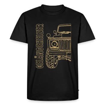 CHAUFFAGE TOUT-TERRAIN POUR VÉHICULE TOUT-TERRAIN - T-shirt Premium bio Homme - noir - Devant - Nico (187cm)