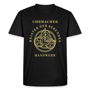 WATCHMAKER MASTER OF SECONDS - Men's Premium Organic T-Shirt - black - Front - Nico (187cm)