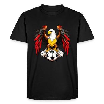 ADLER FOOTBALL - Men's Premium Organic T-Shirt - black - Front - Nico (187cm)